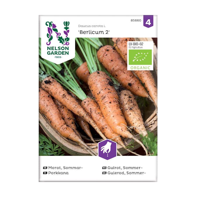 Frö Sommarmorot Nelson Garden Berlicum 2 Organic