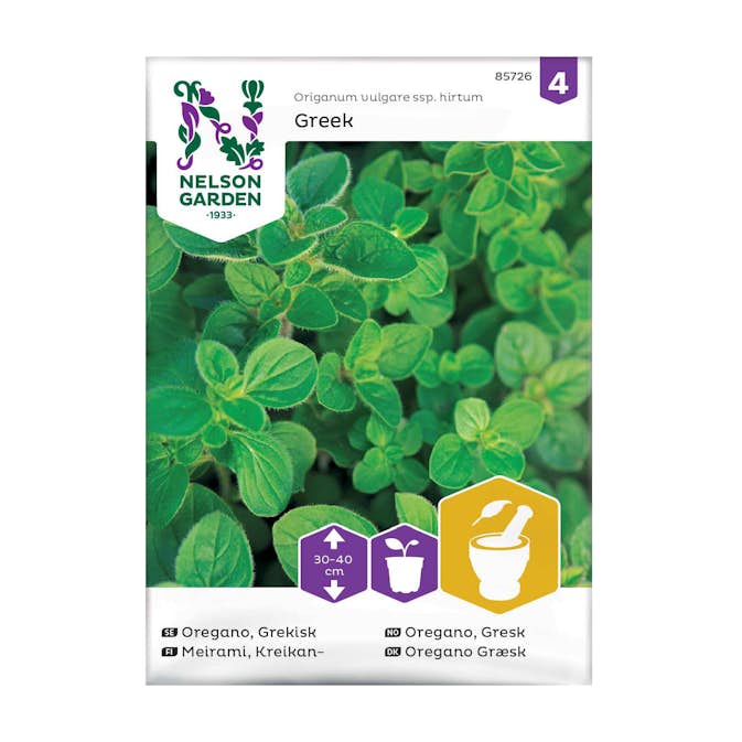 Frö Oregano Nelson Garden Grekisk