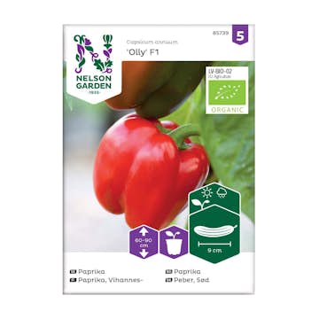 Frö Paprika Nelson Garden Olly F1 Organic