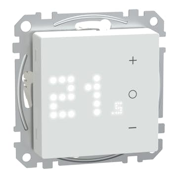 Uppkopplad Termostat Schneider Electric Exxact för Rum/golv Elektronisk 16A kan Styras via Wiser-appen Zigbee 3.0