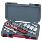Hylsnyckelsats med 1/2 fyrkantsfäste Teng Tools T1221