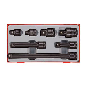 Krafthylsverktygssats 13 delar med 1/2 tum fyrkantsfäste Teng Tools TT9207A
