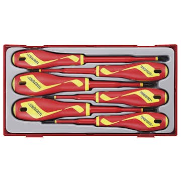 Skruvmejselsats 6 delar för 1000 volt Teng Tools TTV706N