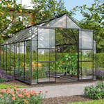 Växthus Vitavia Mars 11500 3mm Härdat Glas Svart Med Sockel