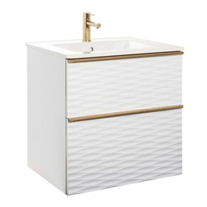 Tvättställsskåp Alterna Isella Aqua Wave med Ariella Tvättställ