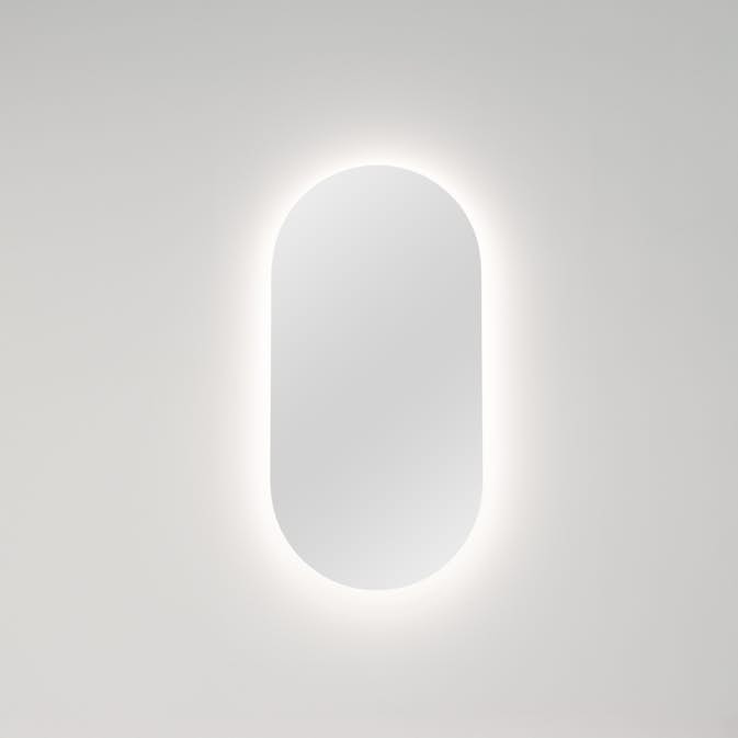 Badrumsspegel Macro Design Atlas Oval Ambilight Elegant Design