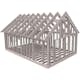 Fritidshusstomme Byggstommar 38 grader Med Loft 9734x6234 mm