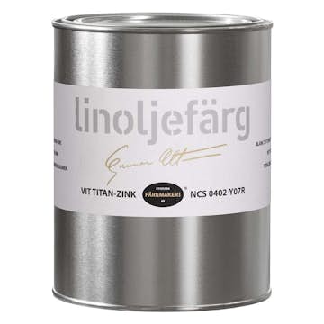 Linoljefärg Ottosson Vit Titan-Zink