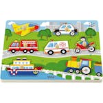 Träpussel Creativ Company VIGA Transportmedel med Ljud