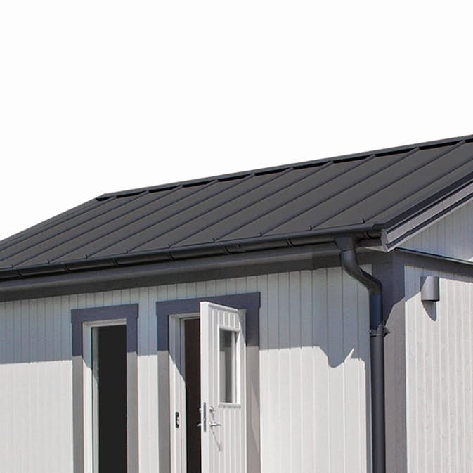 Plåttak/Plåtsats Vibostugan Njuta Svart 25 m2