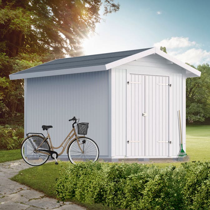 Förråd Vibostugan Finnstorp 7,5 m² Redskapsbod i Trä med Sadeltak