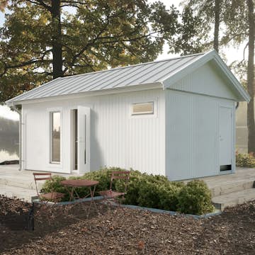 Attefallshus Vibostugan Njuta 25-2 24,3 m² Trähus med Sadeltak