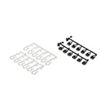 Draperikrokar Leijma Stabil Svart 12-pack