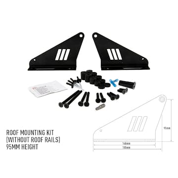 Fäste Lazer För Takmontering Bilar Utan Rails 95mm