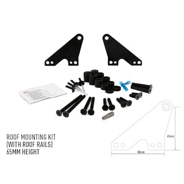 Fäste Lazer För Takmontering Bilar Med Rails 65mm