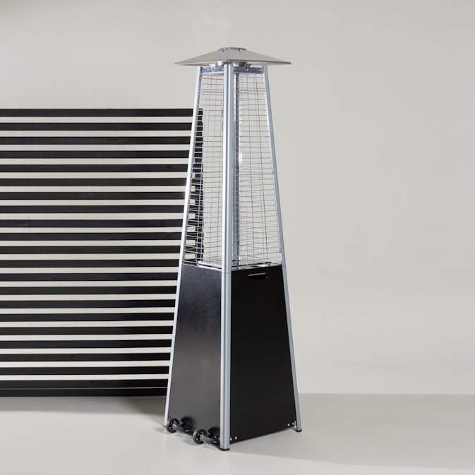 Terassvärmare Venture Home Hottie Square, Stående Gasolvärmare Utomhus i Aluminium