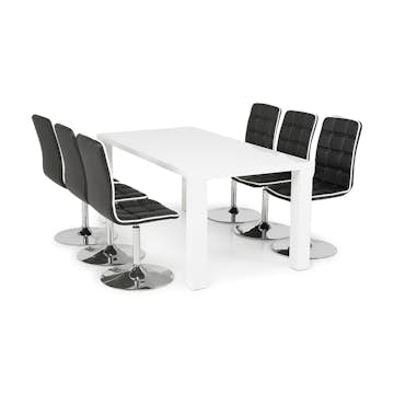 Matgrupp In Living Cibus med 6 st Frida Stolar