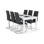 Matgrupp In Living Jasmin med 6 st Cibus Stolar