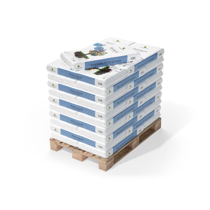 Trädgårdsjord Hasselfors Garden Kompostberikad Planteringsjord & Jordförbättring på Pall - 54x40L