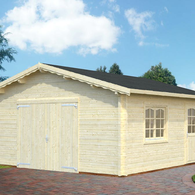 Garage Palmako Roger med Garagedörr 29,2 m2