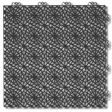 Golvplatta Bergo XL Graphite Grey Golvtrall i Plast