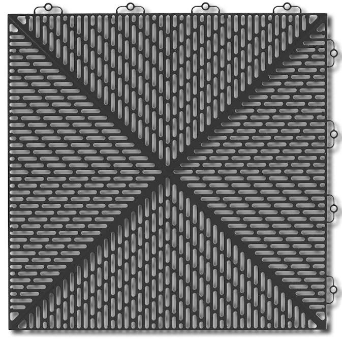 Golvplatta Bergo Unique Graphite Grey Golvtrall i Plast