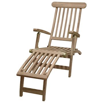 Solstol Venture Home Kiara Däckstol i Teak med Armstöd