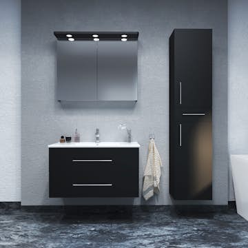 Tvättställsskåp Arredo Spirit Svart