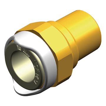 Adapter Whale Hane Mässing NPT 1/2 15 mm