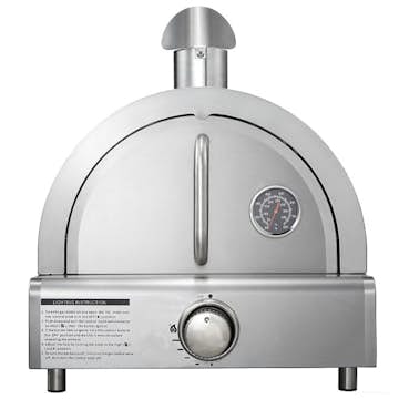 Pizzaugn Myoutdoorkitchen Philadelphia Fristående i Rostfritt Stål med Pizzasten i Tegel