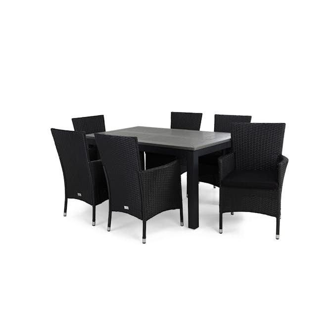 Matgrupp Utomhus Comfort Garden Monaco 152-210 Thor Lyx 6 inkl. Dynor