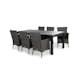 Matgrupp Utomhus Comfort Garden Monaco 220-280 Thor 6 Svart inkl. Dynor