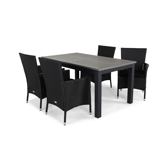 Matgrupp Utomhus Comfort Garden Lidingö 152-210 Thor Lyx 4 inkl. Dynor