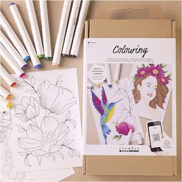 Färgläggning Creativ Company Start DIY Kit Ritpenna