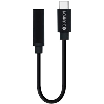 Adapter Champion USB-C till 3,5mm DAC Svart