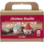 Julgranskulor Creativ Company Mini DIY Kit Röda och Gröna Nissar