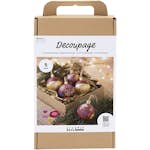 Decoupage Creativ Company DIY Kit Julrött Torkade blommor