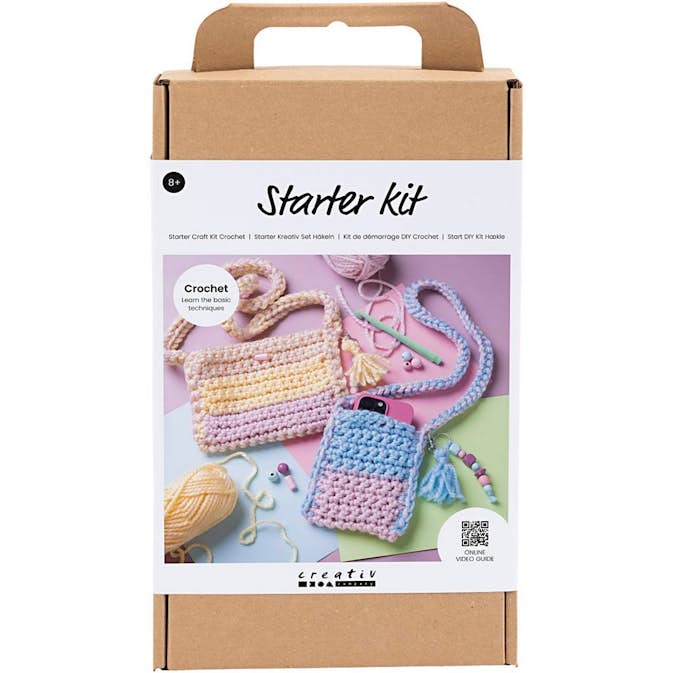 DIY-kit Creativ Company Virkning Väskor