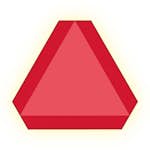 Skylt Systemtext Långsamtgående Fordon Aluminium