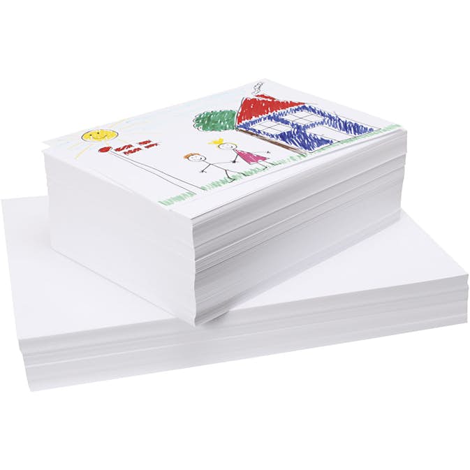 Kvalitetspapper Creativ Company Vit 750 ark