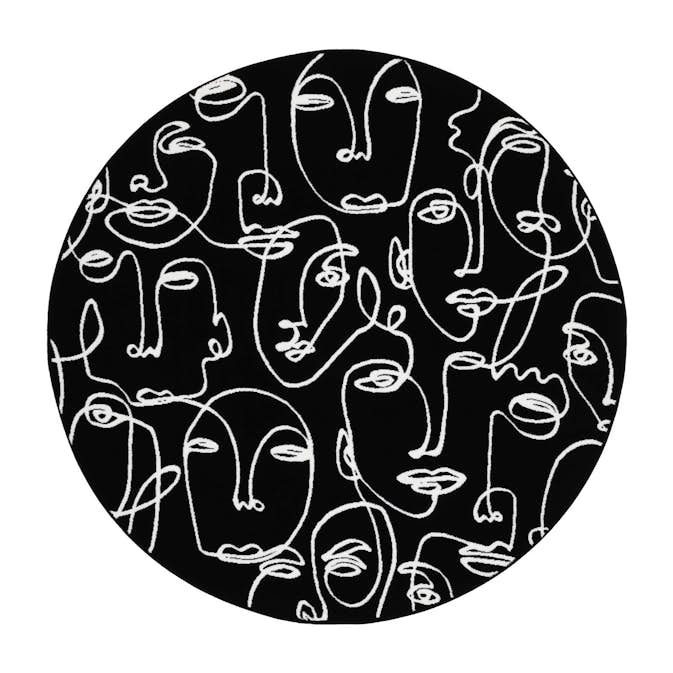 Wiltonmatta KM Carpets Ink Face Rund