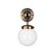 Vägglampa Globen Lighting Alley 1 IP44 Antikmässing/Vit
