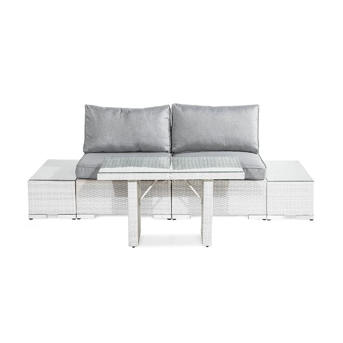 Loungegrupp Comfort Garden Bahamas 2-sits med Bord och Dubbla Avslut Utomhus