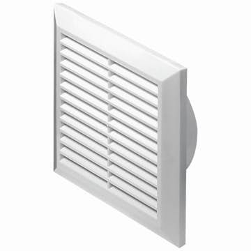 Ventilgaller Malmbergs Fyrkant 100 mm Vit
