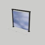 Glasräcke Novoroom Komplett Sektion A-A