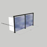 Glasräcke Novoroom Komplett Sektion A-H