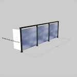 Glasräcke Novoroom Komplett Sektion A-H