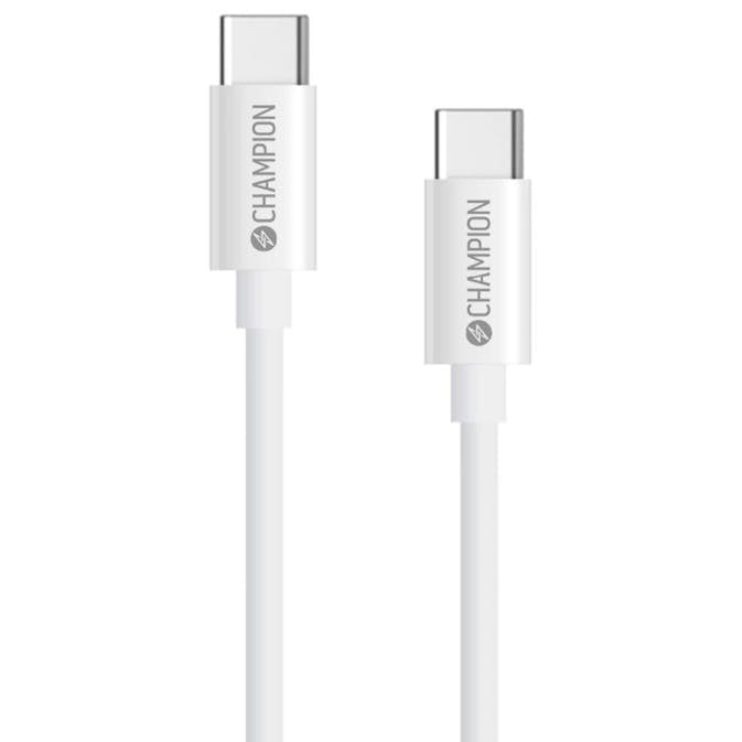 USB-C Kabel Champion 60W 2m Vit