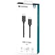 USB-C Kabel Champion 60W 3m Svart