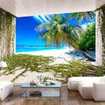 Fototapet Arkiio Självhäftande Beach And Ivy